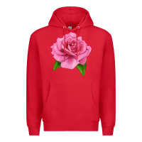 Red Perfume Delight Rose Premium Hoodie - LillyAllenDesigns
