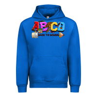Cobalt abcd back to school Urban Hoodie - NancyCooperArtShop