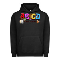 Pigment Black abcd back to school Urban Hoodie - NancyCooperArtShop