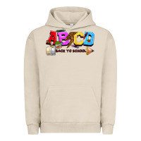 Pigment French Oak abcd back to school Urban Hoodie - NancyCooperArtShop