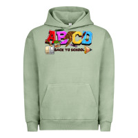Pigment Oil Green abcd back to school Urban Hoodie - NancyCooperArtShop