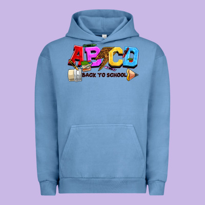 Abcd Back To School Urban Hoodie Designed By Nancycooperartshop