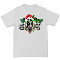 Dove Grey Christmas joy black and white cow Premium Tee - BarkalooDesign