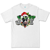 White Christmas joy black and white cow Premium Tee - BarkalooDesign