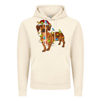 Vintage Artic dachshund with christmas lights Vintage Hoodie - RanaPortraitStore