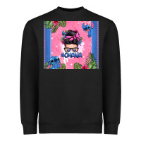 Black ohana stitch messy bun Heavyweight Sweatshirt - Zillion Design Studio