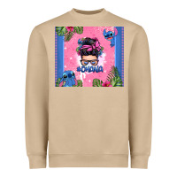 Mushroom ohana stitch messy bun Heavyweight Sweatshirt - Zillion Design Studio