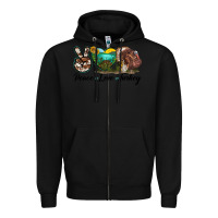 Black peace love turkey Zipper Hoodie - LillyAllenDesigns
