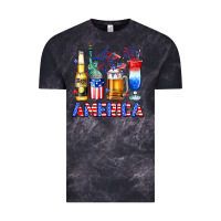 4th Of July American Drinks America Vintage Tee | Teevron