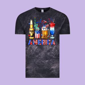 4th Of July American Drinks America Vintage Tee Designed By Neo Western