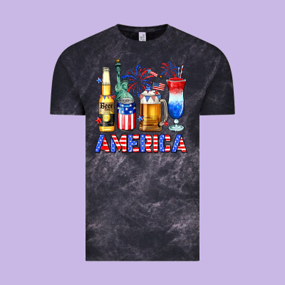 4th Of July American Drinks America Vintage Tee Designed By Neo Western