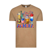 Vintage Coffee 4th of July American drinks America Vintage Tee - Neo Western