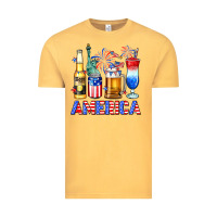 Vintage Mustard 4th of July American drinks America Vintage Tee - Neo Western