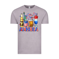 Vintage Zinc 4th of July American drinks America Vintage Tee - Neo Western
