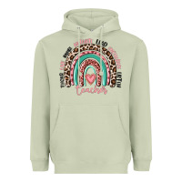 Matcha teacher rainbow Heavyweight Hoodie - MaliasSmallBusiness