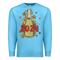 Ocean Blue sparkly champagne Premium Sweatshirt - MaliasSmallBusiness