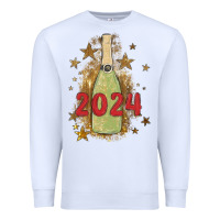 White sparkly champagne Premium Sweatshirt - MaliasSmallBusiness