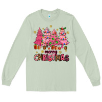 Matcha pink christmas trees Long Sleeve Tee - AdoDesignShop