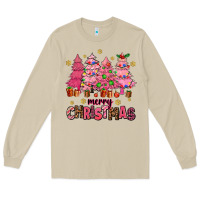 Mushroom pink christmas trees Long Sleeve Tee - AdoDesignShop