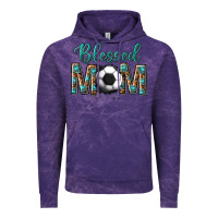 Cloud Purple western blessed mom with soccer Vintage Hoodie - texasbilliewilder