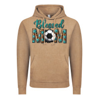 Vintage Coffee western blessed mom with soccer Vintage Hoodie - texasbilliewilder