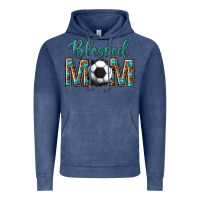 Vintage Denim western blessed mom with soccer Vintage Hoodie - texasbilliewilder