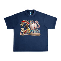 Navy three up down Urban Heavy Tee - RacoonDesign