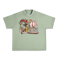 Oil Green three up down Urban Heavy Tee - RacoonDesign