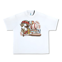 White three up down Urban Heavy Tee - RacoonDesign