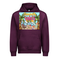 Mauve Wine summer vibes Urban Hoodie - NancyCooperArtShop