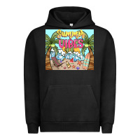 Pigment Black summer vibes Urban Hoodie - NancyCooperArtShop
