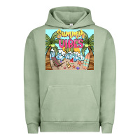Pigment Oil Green summer vibes Urban Hoodie - NancyCooperArtShop