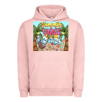 Pigment Salmon summer vibes Urban Hoodie - NancyCooperArtShop