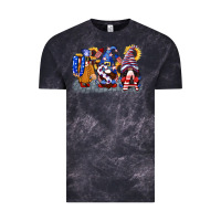 Cloud Black USA 4th of July gnomes  4th of july Vintage Tee - CowGirlArtShop