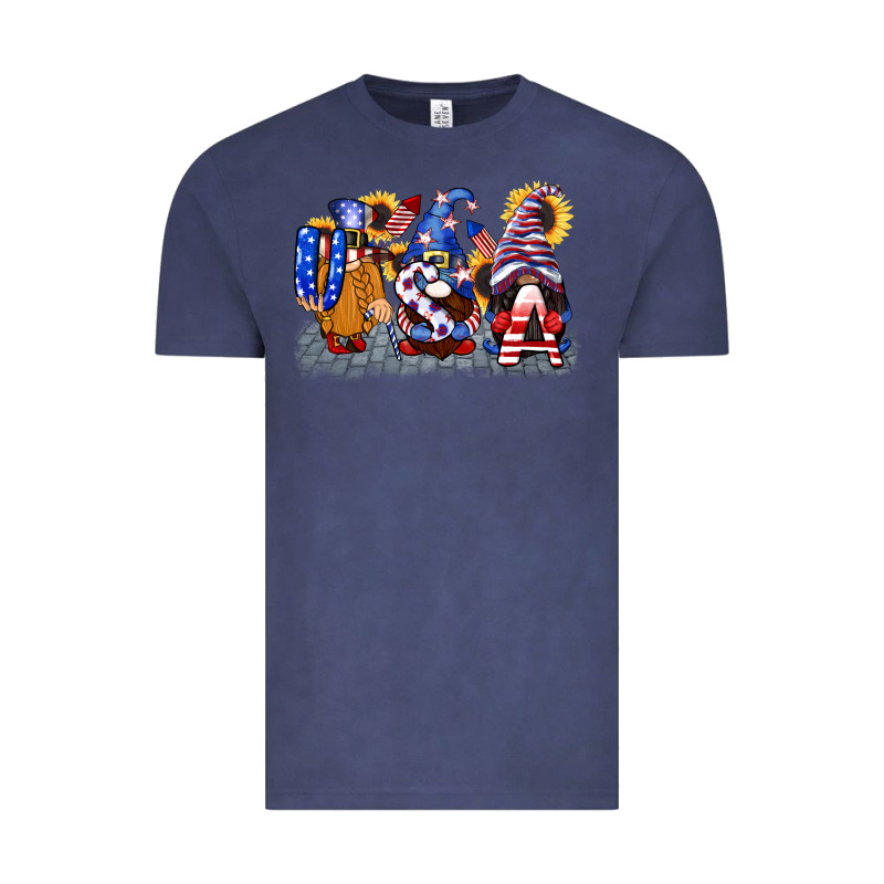Usa 4th Of July Gnomes  4th Of July Vintage Tee by CowGirlArtShop | Teevron