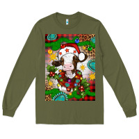Army Green christmas cow air freshener Long Sleeve Tee - Artiststas