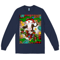 Navy christmas cow air freshener Long Sleeve Tee - Artiststas