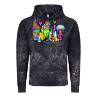 Cloud Black nail art coffee cups Vintage Hoodie - Zillion Design Studio