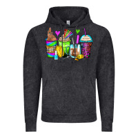 Vintage Black nail art coffee cups Vintage Hoodie - Zillion Design Studio