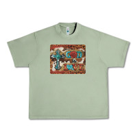 Oil Green god is love cross Urban Heavy Tee - BarkalooDesign