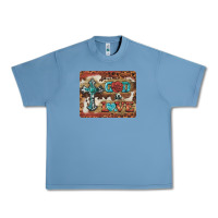 Pebble Blue god is love cross Urban Heavy Tee - BarkalooDesign
