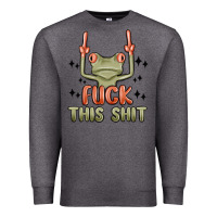 Charcoal Heather fuck this shit Premium Sweatshirt - MaliasSmallBusiness