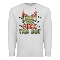 Dove Grey fuck this shit Premium Sweatshirt - MaliasSmallBusiness