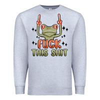 Heather Grey fuck this shit Premium Sweatshirt - MaliasSmallBusiness