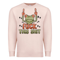 Pale Pink fuck this shit Premium Sweatshirt - MaliasSmallBusiness