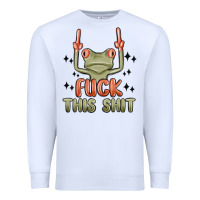 White fuck this shit Premium Sweatshirt - MaliasSmallBusiness