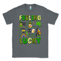 Charcoal Heather feeling lucky Classic Tee - Artiststas