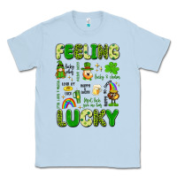 Dusty Blue feeling lucky Classic Tee - Artiststas