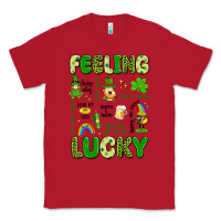 Red feeling lucky Classic Tee - Artiststas