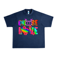 Navy choose love (lesbian) Urban Heavy Tee - HRA Design Shop